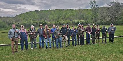 Group photo of all the shooters. More photos of the weekend shoots and rifles are posted on the 19th Century Battery Facebook page.